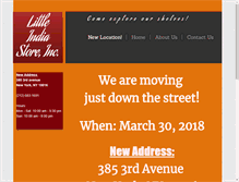 Tablet Screenshot of littleindiagrocery.com
